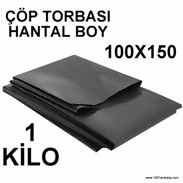 Çöp Torbası Hantal Boy Gram 100X150 Cm Siyah 1 Kilo