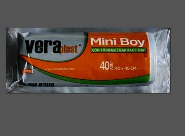 Çöp Torbası Vera Mini Boy Gram 40X45 Mikron Beyaz 1 Koli