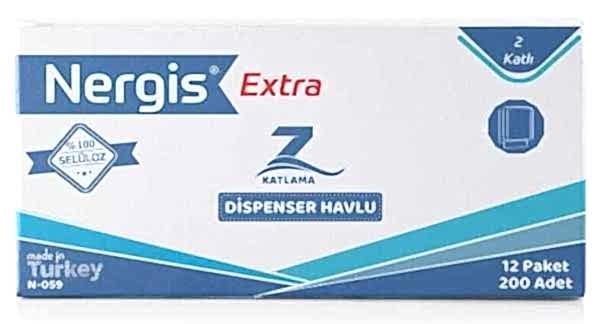 Z Katli Havlu 2 Katli Extra 1 Koli 12 Paket Nergis