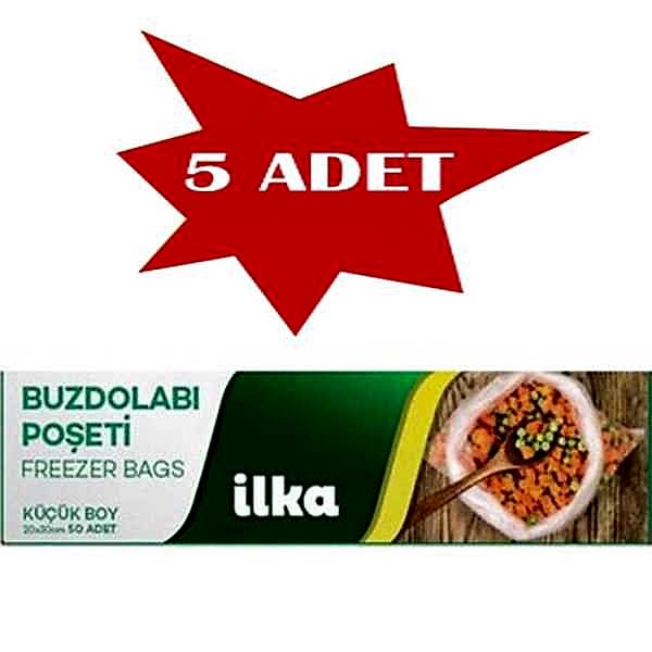 Buzdolabi Poşeti Küçük Boy 20X30 İlka 5 Adet