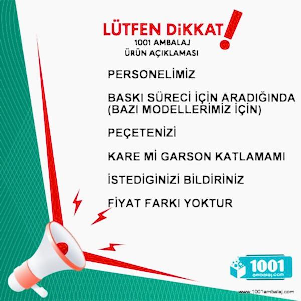 Baskılı Peçete 25X25 Cm 1-2-3 Renk Baskılı Tek Kat Beyaz Kare Katlama Peçete