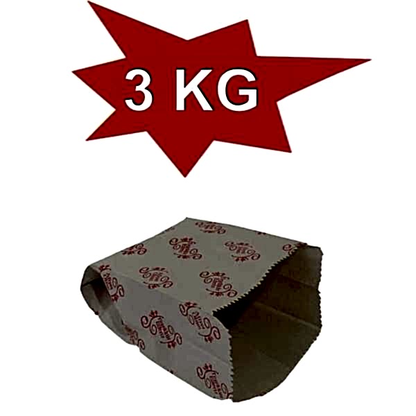 Kese Kağıdı Kuşe Piyasa Baskılı Küçük Poğaça 3 Kilo