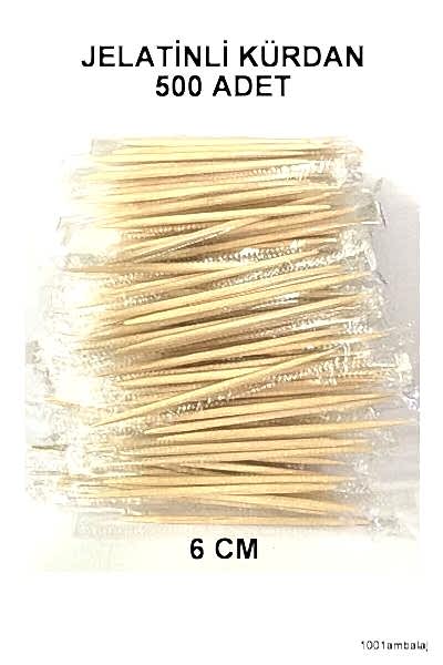 Kürdan Jelatinli 6 Cm 500 Lü 1 Kutu