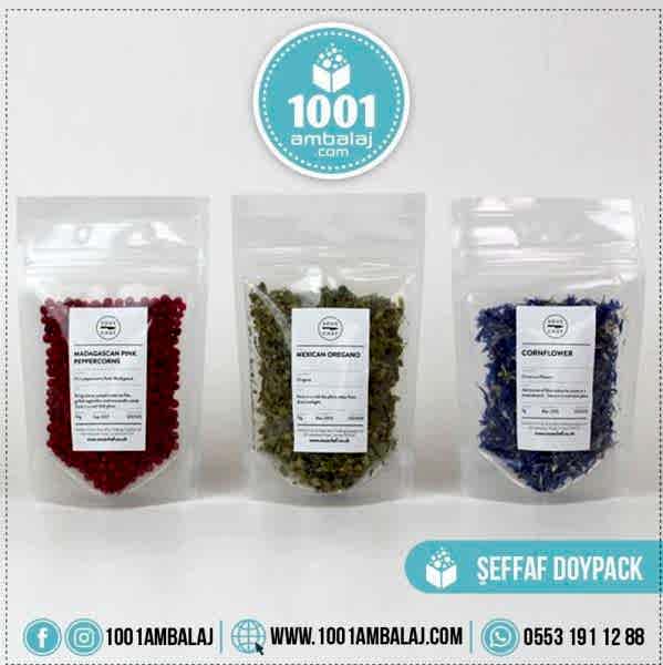 18X29 Cm 3 Baskılı Şeffaf Renkli Tek Taraf Üç Renk Doypack Torba 750 Gr /74/