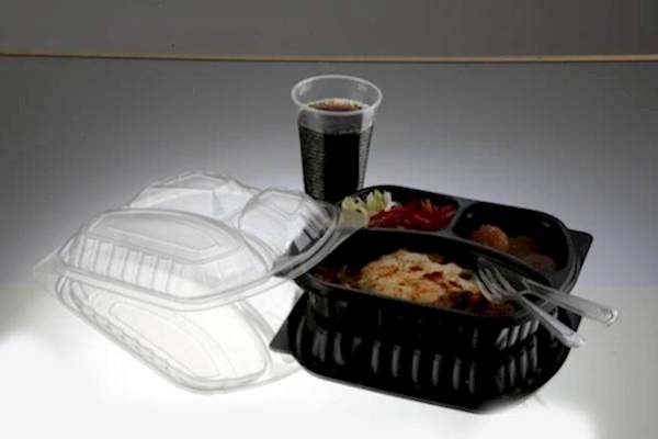 Mikrodalga kabı 3 Bölmeli Yemek kabı 50 Adet