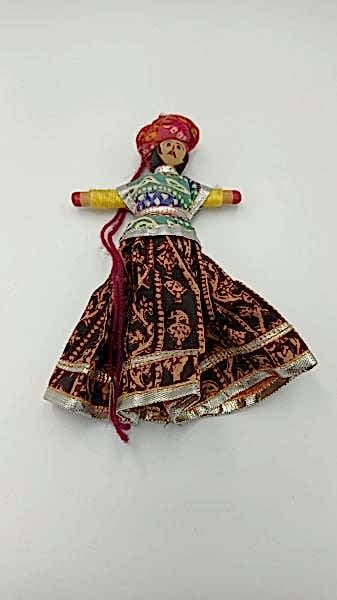 El Yapimi Bez + Ahşap Bebek Ölçü 16X9,5 Cm