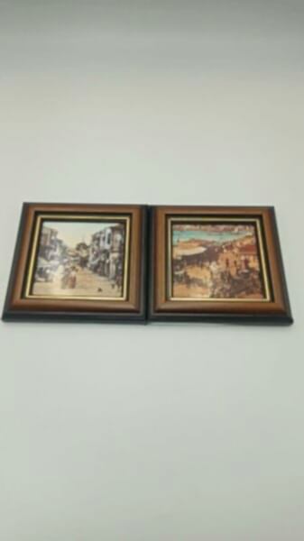 Eski İstanbul Resimleri Ölçü 12,5X1,8X12,5 Cm X 2 Adet