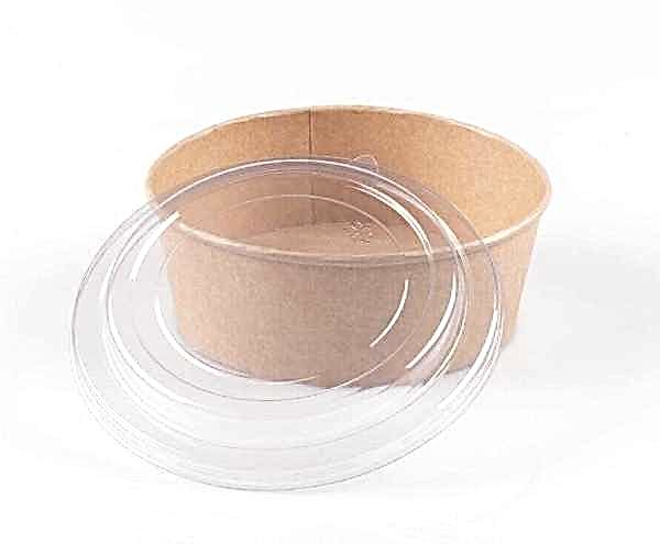 Salata kabı Karton Kraft Ve Kapağı 750 Cc 142X125X68H 25 Adet