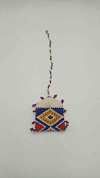 Boncuk İşlemeli Kese Ölçü 5,5X7 Cm