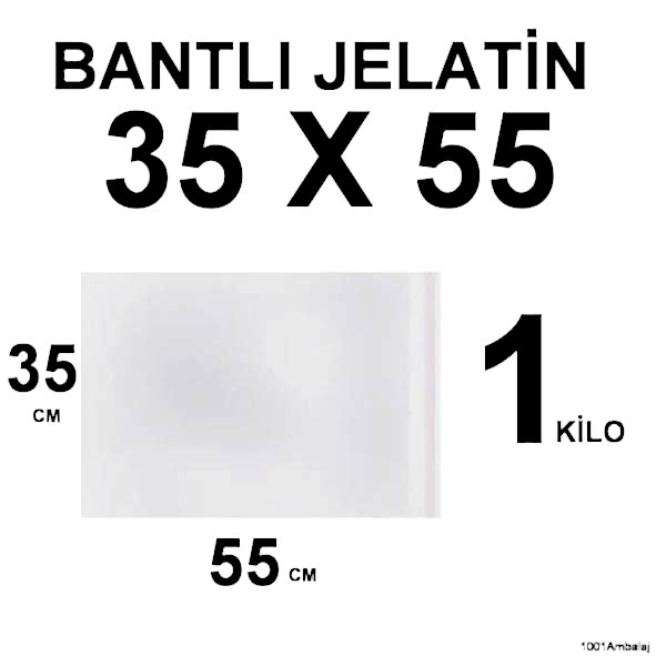 Bantlı Jelatin Torba 35X55 Cm1 Kilo 1001 Ambalaj