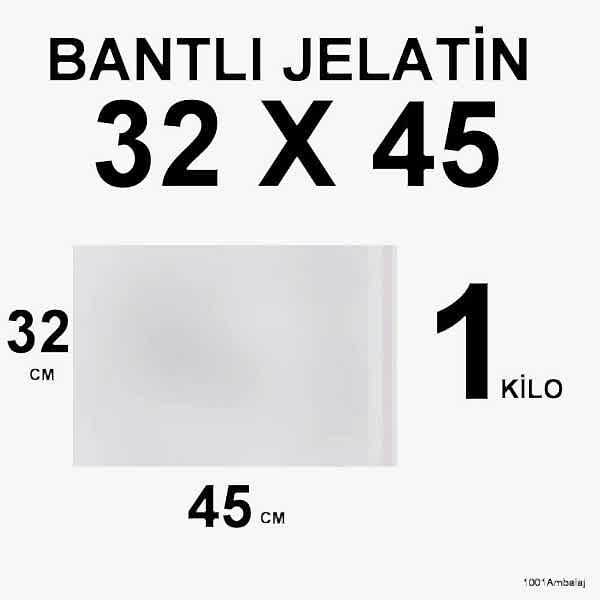 Bantlı Jelatin Torba 32X45 Cm 1 Kilo 1001 Ambalaj