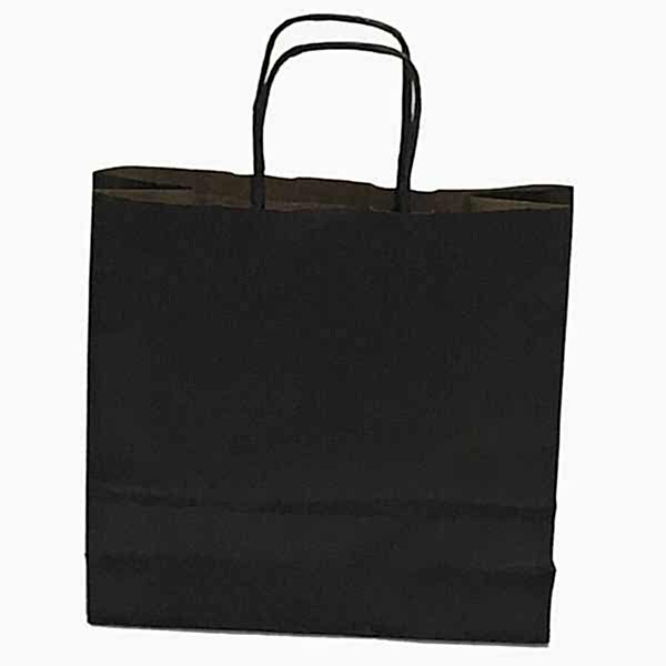 Kraft kağıt Çanta 50X13X40.5 Cm Siyah 50 Adet