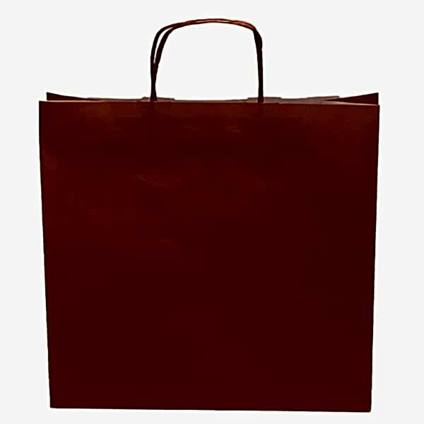 Kraft kağıt Çanta 25X12X31 Cm Turuncu 25 Adet