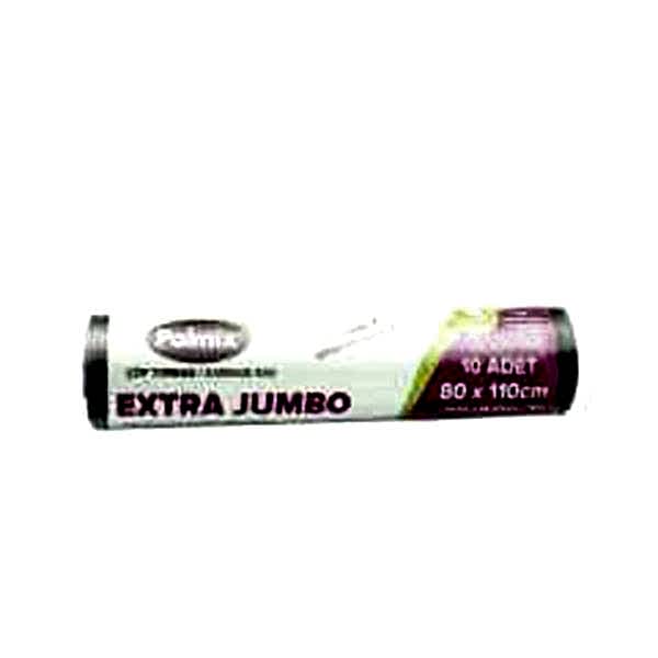 Çöp Torbası Polmix Jumbo Extra 300 Gram 80X110 Siyah 1 Paket