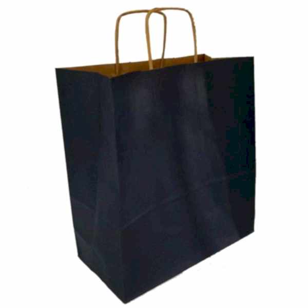 Kraft kağıt Çanta 32X12X41 Cm Lacivert 100 Adet