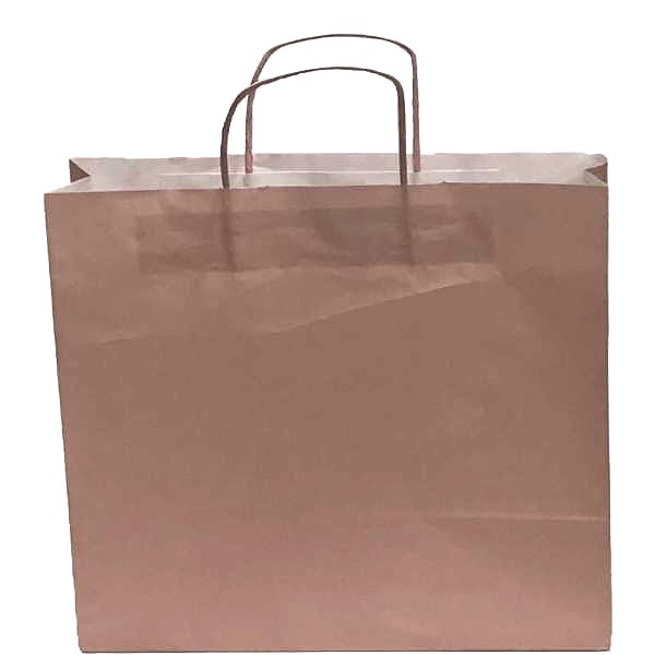 Kraft kağıt Çanta 32X12X41 Cm Pembe 100 Adet