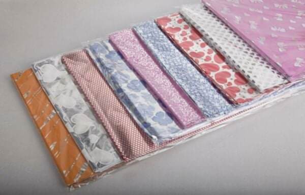 Hediye Ambalajı Bantlı Jelatin Paketleme Torbası 7 X 9 Cm Metalize Karışık Renkli 100 Lü 180 Paket Toplam 18.000 Adet