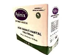 Çöp Torbası Polmix Ağır Sanayi 800 Gram 100X150 Siyah 1 Koli