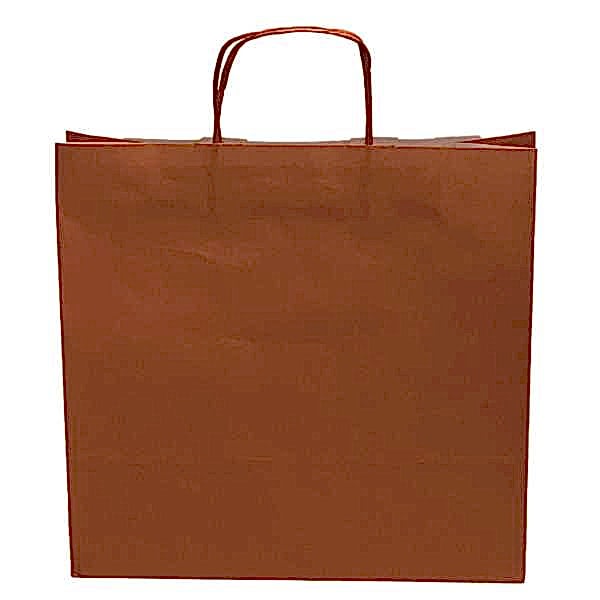 Kraft kağıt Çanta 32X12X41 Cm Turuncu 50 Adet
