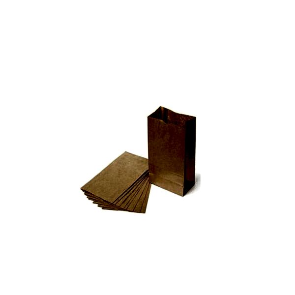 İki Taraf Tek Renk Baskılı 25X14X34 Cm Kese Kağıdı Fast Food Menu Servis Paket Torbası Kraft Renk