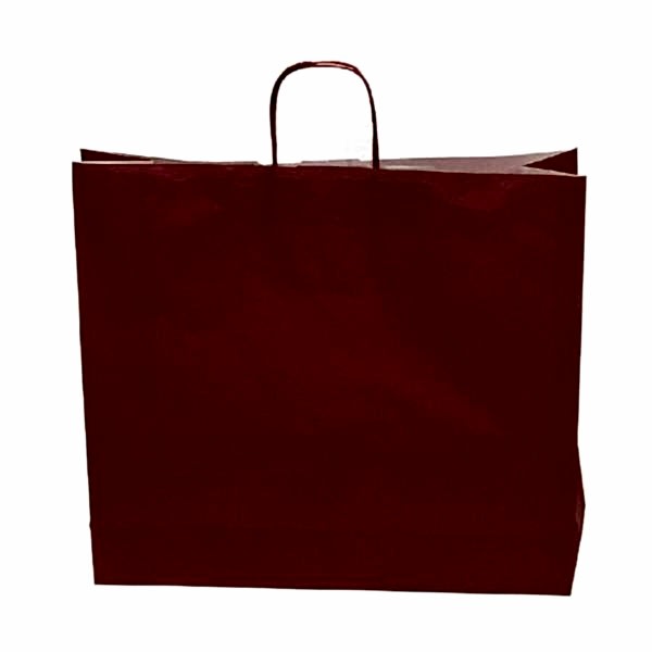 Kraft kağıt Çanta 45X14X50 Cm Kırmızı 100 Adet