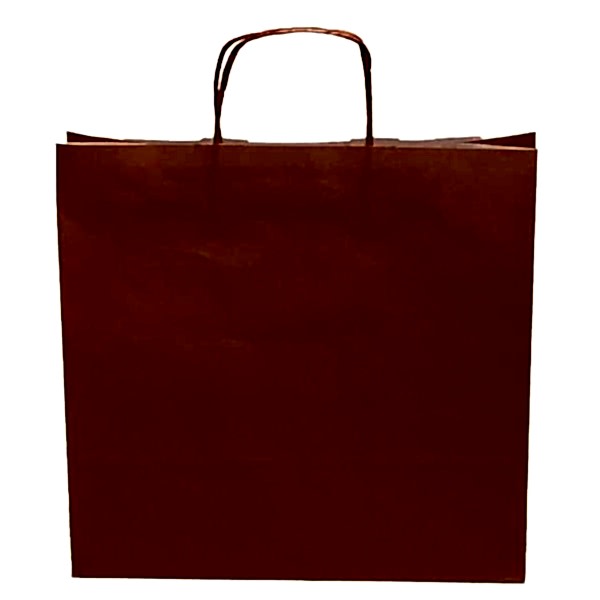 Kraft kağıt Çanta 25X12X31 Cm Turuncu 100 Adet