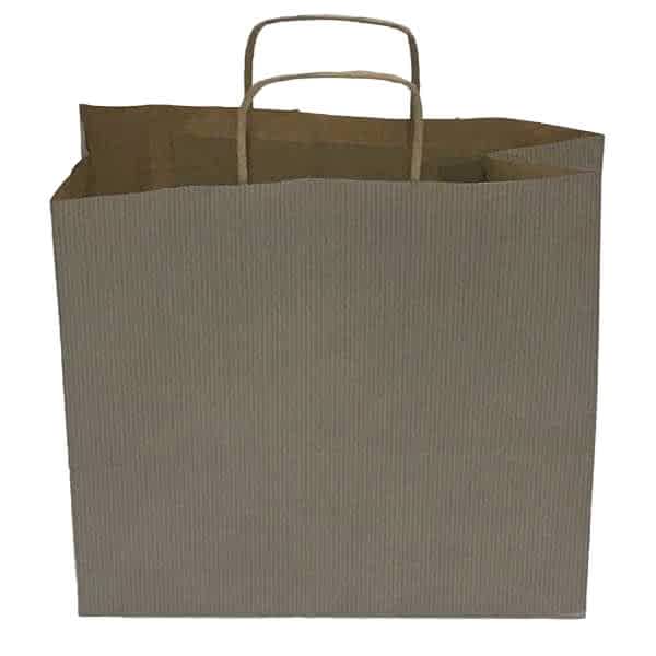 Kraft kağıt Çanta 32X12X41 Cm Gümüş 100 Adet